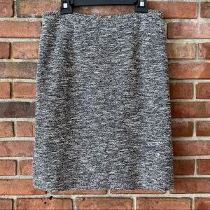 Calvin Klein Gray Tweed Pencil Skirt Size 10